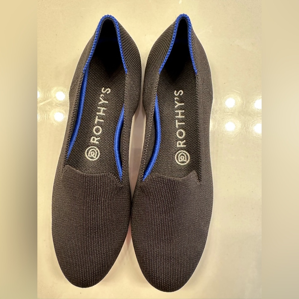 Rothy’s black loafers size 8